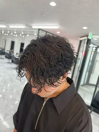 ミディアム パーマ メンズ ✨️メンズ特化✨️ 辻 正人のヘアスタイル