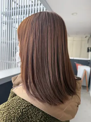 ロング カラー 太田 結愛のヘアスタイル