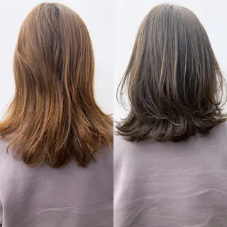 ミディアム 縮毛矯正×髪質改善 店長　DAITOのヘアスタイル