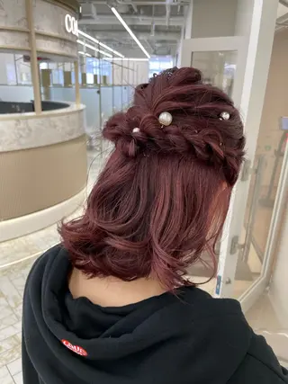 ミディアム ヘアアレンジ CARELLY Rukaのマツエク・マツパデザイン
