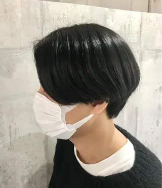ショート メンズ 興津/韓国レイヤー ダブルカラー美髪縮毛のヘアスタイル