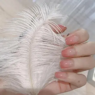 ネイル フィルイン・深爪矯正 長さ出し🎀のネイルデザイン