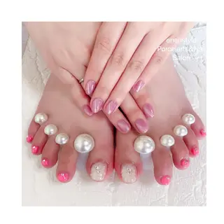 ミディアム ネイル 👑enen style👑のネイルデザイン