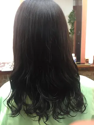 ロング パーマ 桧山 真のヘアスタイル