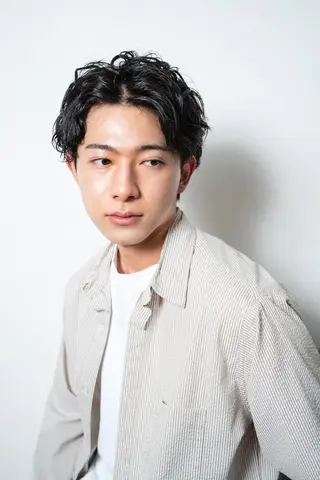 ミディアム メンズ 高橋 英彦のヘアスタイル
