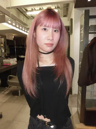 ロング カラー 工藤 姫和のヘアスタイル