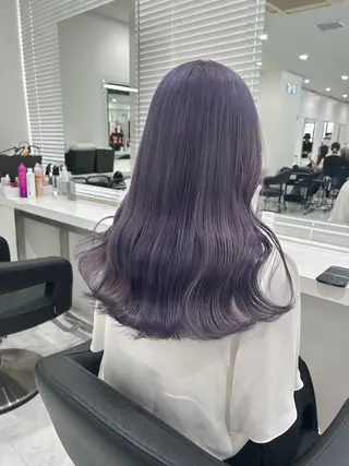 ロング カラー 渋谷人気1位✨カラー 縮毛、髪質改善のヘアスタイル