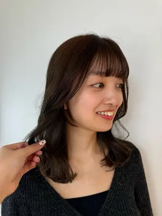 セミロング カラー 髪質改善×艶カラー Haruのヘアスタイル