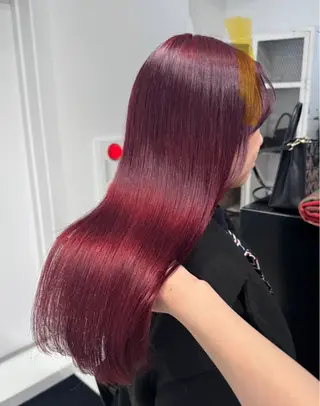 ロング カラー ヘアアレンジ 艶ハイトーン/ヘア アレンジAYAKAのヘアスタイル