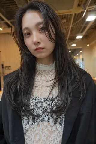 ロング カラー green/ Ken/白髪染めのヘアスタイル