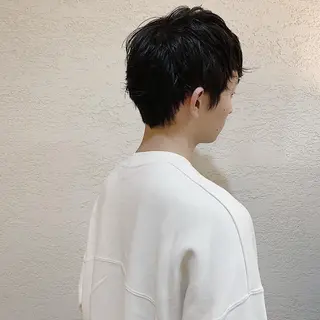 ショート パーマ ヘアアレンジ メンズ 韓国×巻ける髪質改善 💍maki💍のヘアスタイル