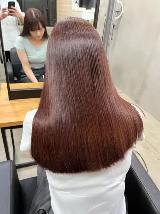 ロング パーマ とうだだいき レイヤーカットのヘアスタイル