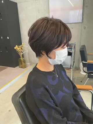 ショート カラー 【ショートカット 美髪矯正】今井隆太のヘアスタイル