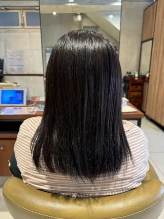 カラー 艶カラー 梨菜💜のヘアスタイル