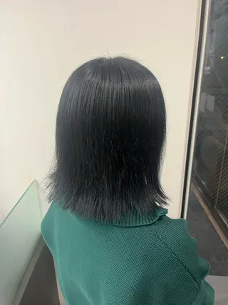 ミディアム カラー ☘️上村 ☘️髪質 改善/透明感カラーのヘアスタイル