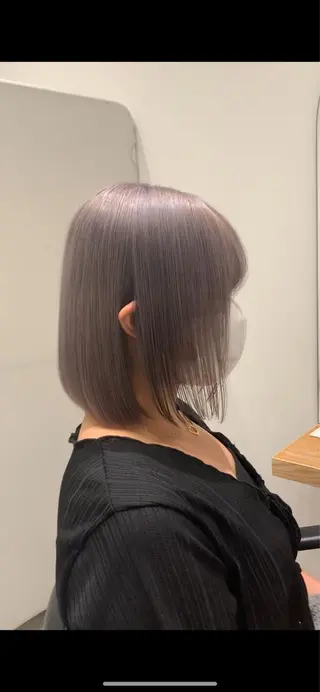 ミディアム カラー れい🫧 ハイトーン特化のヘアスタイル
