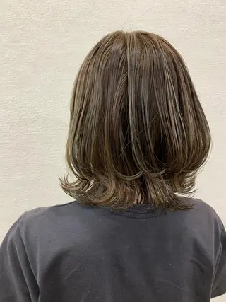 ミディアム カラー ヘアアレンジ チバ ヒロトのヘアスタイル