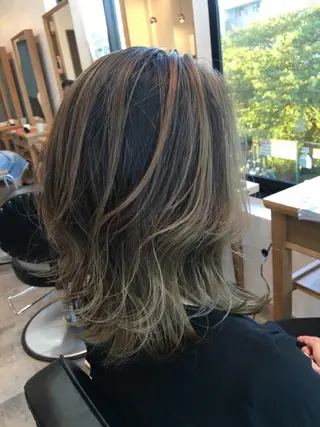 セミロング パーマ ✨落ち着いた接客 💡高橋優也💡のヘアスタイル