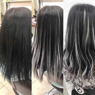 カラー ダブルスキルエクステ /羽エクステ白石宇由のヘアスタイル