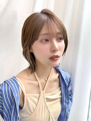 ミディアム カラー パーマ ヘアアレンジ レイヤーカット/ボブ /縮毛矯正✨大輝のヘアスタイル