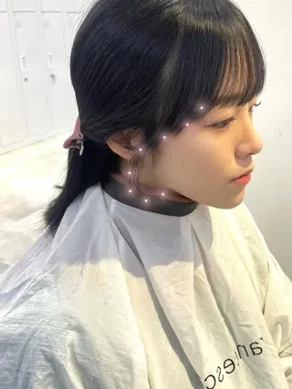 ミディアム 盛れる顔まわり✨🎀 レイヤー別所好葉のヘアスタイル