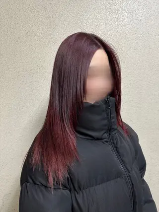 ロング カラー ツヤ重視 ワンカラー🫧Mioのヘアスタイル