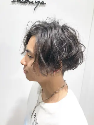 ショート メンズ 🌙HIZUKI🌙 ハイトーン 艶髪のヘアスタイル