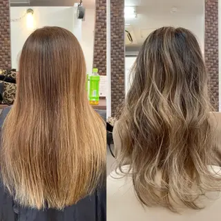 ロング カラー ヘアと眉Otsuka Hikari💆‍♀のヘアスタイル