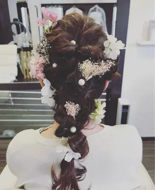 ロング ヘアアレンジ 美容室 enのヘアスタイル