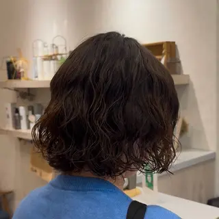 ショート パーマ 大人可愛いhair 🐾🩵HANAのヘアスタイル