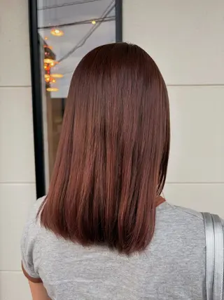 ミディアム 田中 希のヘアスタイル