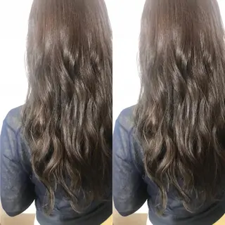 ロング カラー 小栗 麻衣のヘアスタイル