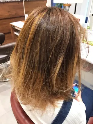 ロング カラー パーマ ヘアアレンジ メンズ キッズ ネイル マツエク・マツパ ひがし さゆりのヘアスタイル