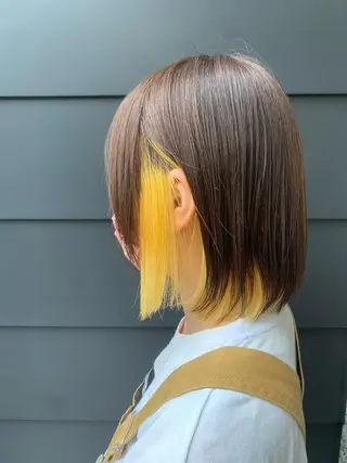 ミディアム カラー パーマ STYLE袋町店 赤畠達弥のヘアスタイル