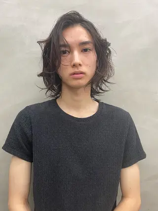 メンズ メンズカット パーマ[佐橋]のヘアスタイル