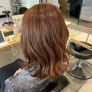 ミディアム カラー 💘韓国レイヤー上 品カラーruru💘のヘアスタイル