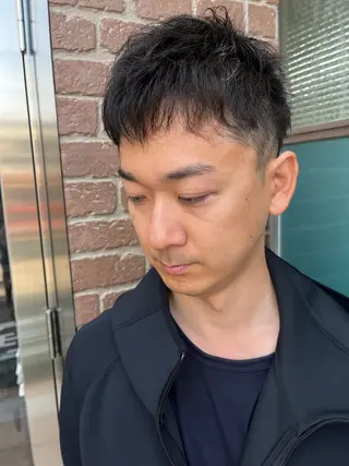 ミディアム カラー メンズ 久木原 ゆりのヘアスタイル