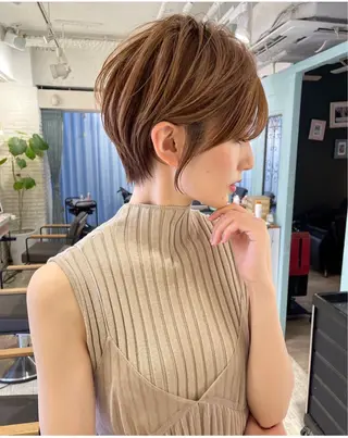 ショート 透明感カラー　中嶋 将城のヘアスタイル