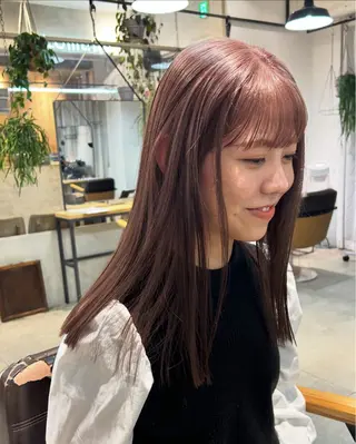 カラー じゅわっと暖色カラー 🍊Moemiのヘアスタイル