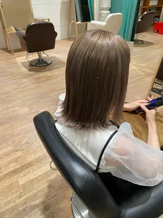 ミディアム カラー MUKU ひかるのヘアスタイル
