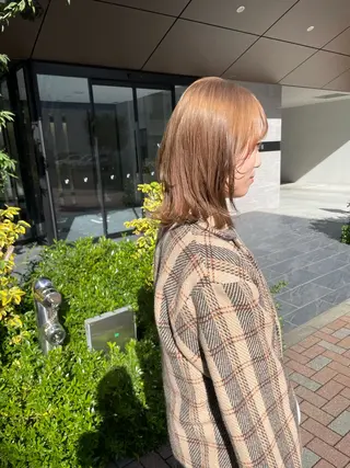 ミディアム カラー 久保田 千尋のヘアスタイル