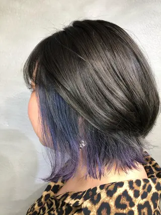 ミディアム カラー くまがい みゆ【edge.】のヘアスタイル