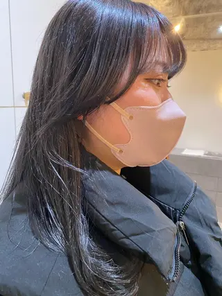 ミディアム カラー 砂原 ひよりのヘアスタイル