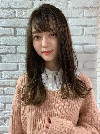 ロング カラー パーマ ヘアアレンジ ネイル マツエク・マツパ レイヤー＆カラー 人気美容師倉崎涼のヘアスタイル