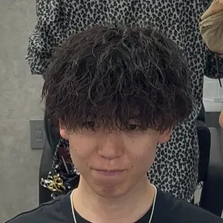 ショート パーマ ヘアアレンジ メンズ 【札幌メンズ特化】 🔥RIKU🔥のヘアスタイル