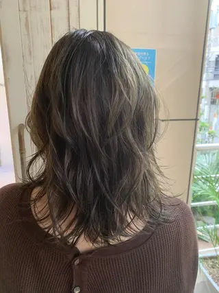 ミディアム カラー ヘアアレンジ 似合わせhair🔸 アサダ タカコ🔸のヘアスタイル