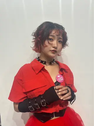 ショート 山崎 美羽のヘアスタイル