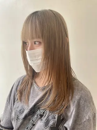 ロング 🍒顔周り/レイヤー /韓国風/アリサ🍒のヘアスタイル