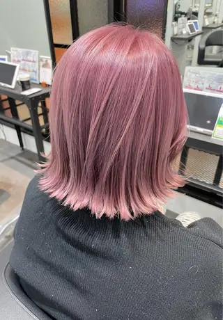 ミディアム カラー ヘアアレンジ 小倉 愛里のヘアスタイル