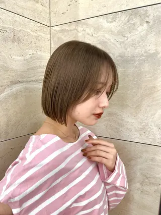 ミディアム 似合わせボブ🌟 艶髪特化💗村松優斗のヘアスタイル